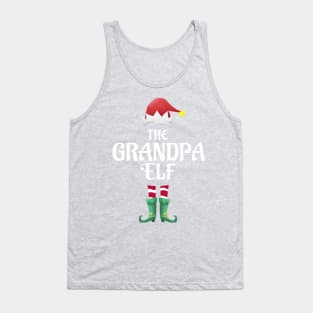 The Grandpa Christmas Elf Matching Pajama Family Party Gift Tank Top